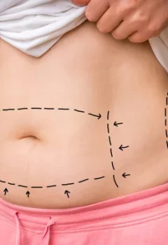 Qual a indicação para lipoaspiração ou abdominoplastia?