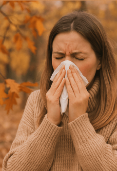 Como o fim do verão e a chegada do outono afetam os pacientes com rinite alérgica?